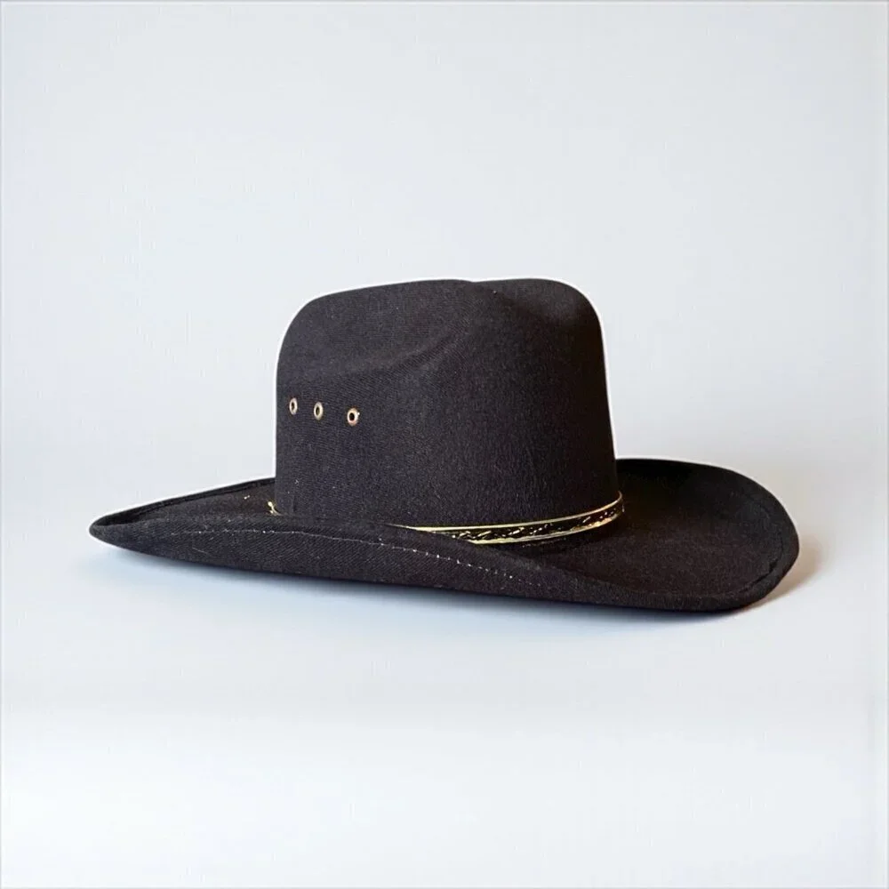 Children’s Western Black Cowboy Hat Small